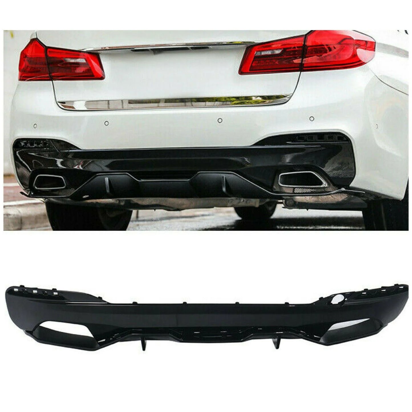 Performance rear bumper diffuser for BMW G30, G31 models