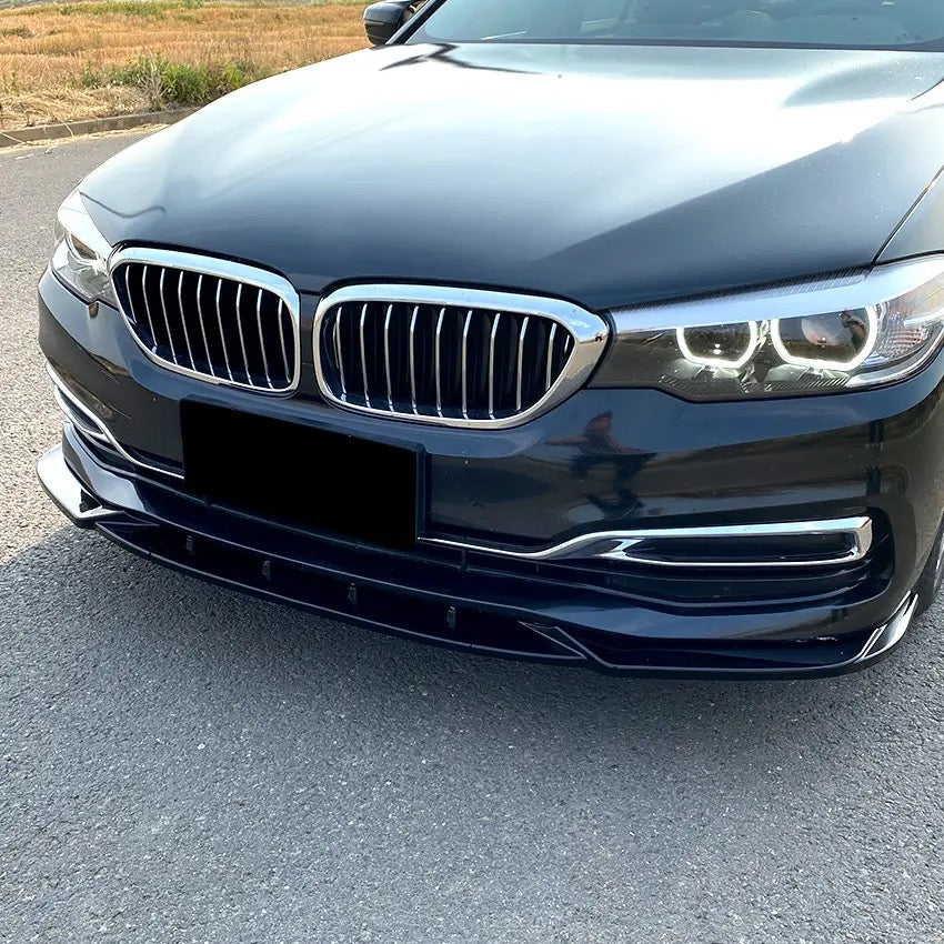 Glossy Black Performance front bumper lip for BMW G30, G31 SE models