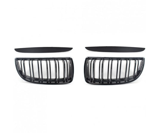 Performance Glossy Black Kidney Grilles for BMW E90, E91 models (2005-2008)