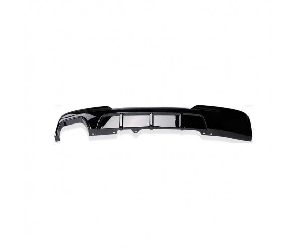 Gloss Black Performance rear bumper diffuser for BMW F10, F11 models.