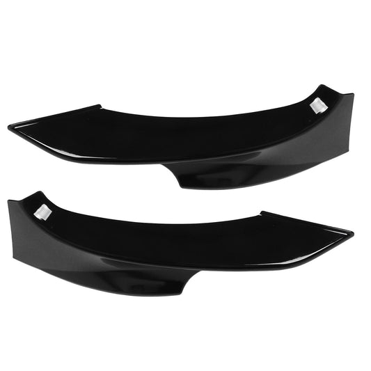 Front Bumper Side Splitter Gloss Black For BMW E92 E93 PRE-LCI M Sport 2007-2009